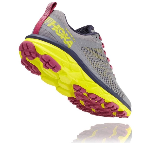 Hoka Athletic Shoes Gray and Yellow - Picture 2 of 9